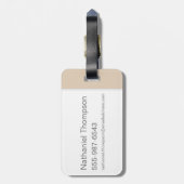 Étiquette À Bagage Harry Potter | Marauder's Map Charms Typographie (Dos Vertical)