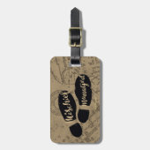 Étiquette À Bagage Harry Potter | MISCHIEF MANAGED™ Mappage Empreinte (Devant Vertical)