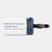 Étiquette À Bagage HARRY POTTER™ Motif icône du solstice d'été (Dos horizontal)