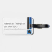 Étiquette À Bagage Harry Potter | Ravenclaw House Pride Graphic (Dos horizontal)