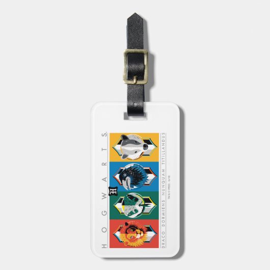 Étiquette À Bagage Harry Potter | Sigles de maison HOGWARTS™ (Devant Vertical)