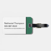 Étiquette À Bagage HARRY POTTER™ | SLYTHERIN™ Badge Athlétique (Dos horizontal)