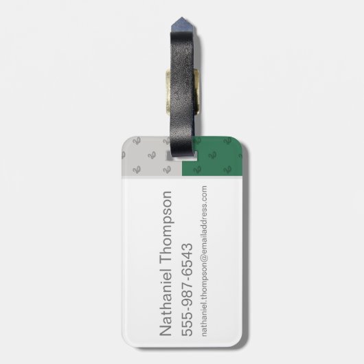 Étiquette À Bagage Harry Potter | SLYTHERIN™ Caractéristiques graphiq (Dos Vertical)