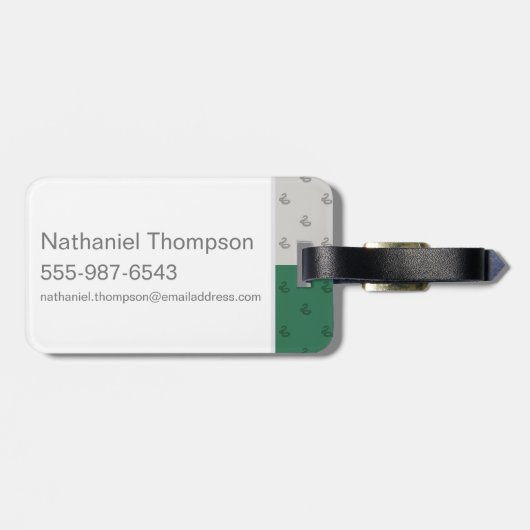 Étiquette À Bagage Harry Potter | SLYTHERIN™ Caractéristiques graphiq (Dos horizontal)