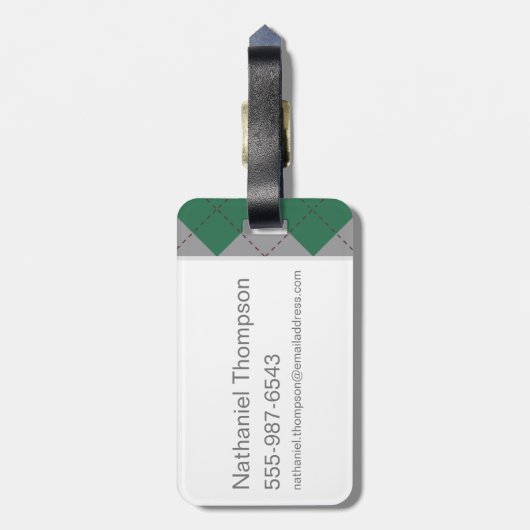 Étiquette À Bagage Harry Potter | Slytherin House Pride Crest (Dos Vertical)