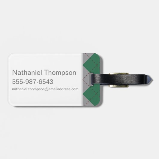 Étiquette À Bagage Harry Potter | Slytherin House Pride Crest (Dos horizontal)