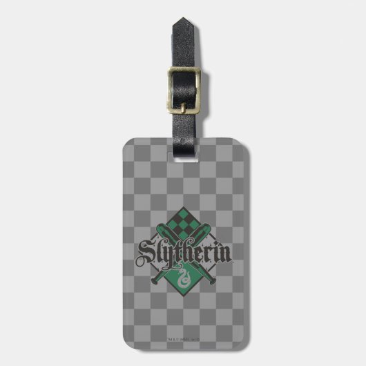 Étiquette À Bagage Harry Potter | Slytherin QUIDDITCH™ Crest (Devant Vertical)
