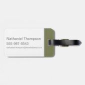 Étiquette À Bagage Harry Potter | SLYTHERIN™ Silhouette Typographie (Dos horizontal)