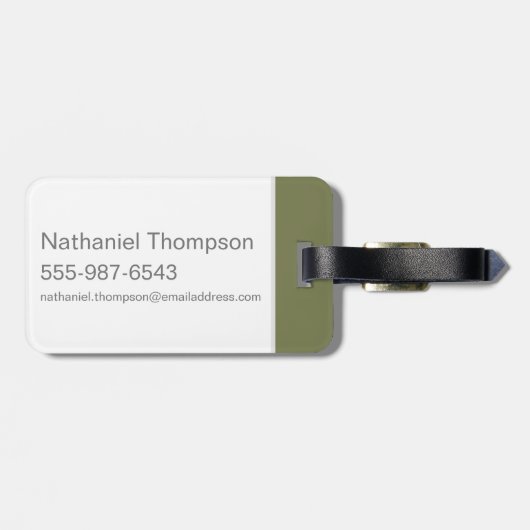 Étiquette À Bagage Harry Potter | SLYTHERIN™ Silhouette Typographie (Dos horizontal)