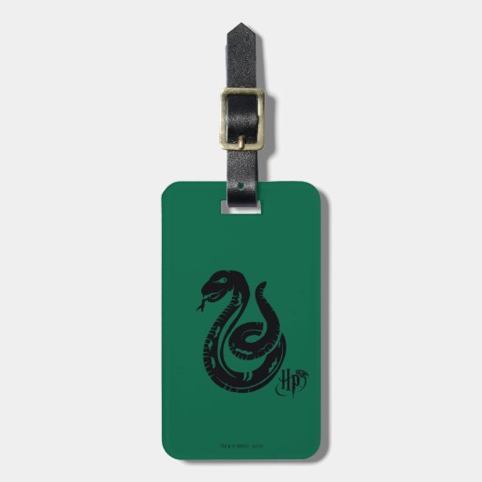 Étiquette À Bagage Harry Potter | Slytherin Snake Icon (Devant Vertical)