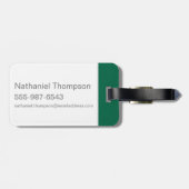 Étiquette À Bagage Harry Potter | Slytherin Snake Icon (Dos horizontal)