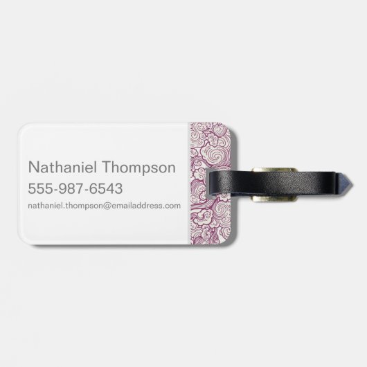 Étiquette À Bagage Harry Potter Spell | Love Feuilles son propre Mark (Dos horizontal)