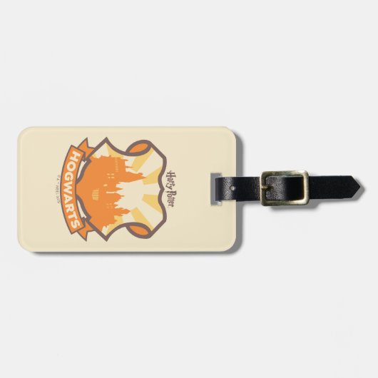 Étiquette À Bagage HARRY POTTER™ | Summer Magic HOGWARTS™ Crest (Devant horizontal)