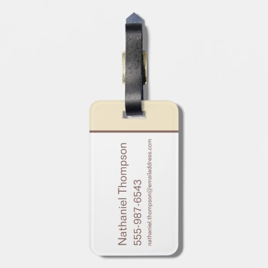 Étiquette À Bagage HARRY POTTER™ | Summer Magic HUFFLEPUFF™ Crest (Dos Vertical)