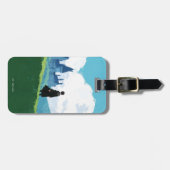 Étiquette À Bagage HARRY POTTER™ Surplombant le château HOGWARTS™ (Devant horizontal)