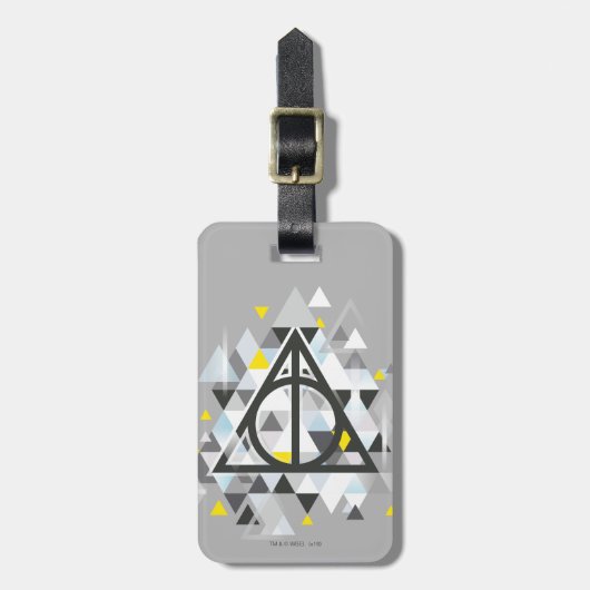 Étiquette À Bagage Harry Potter | Symbole géométrique des Reliques de (Devant Vertical)