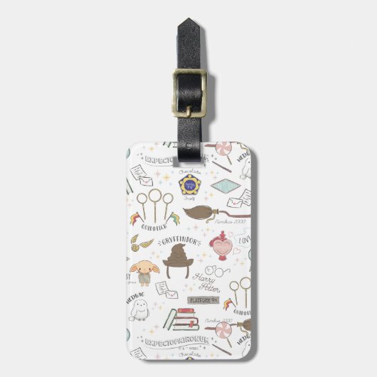 Étiquette À Bagage HARRY POTTER™ Tiny Magic Pattern (Devant Vertical)