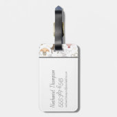 Étiquette À Bagage HARRY POTTER™ Tiny Magic Pattern (Dos Vertical)