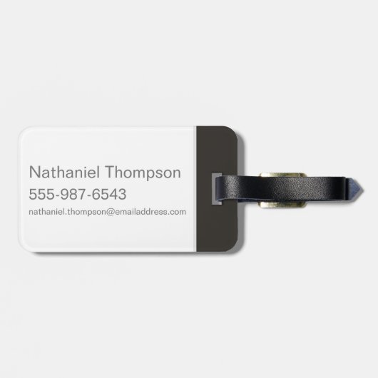 Étiquette À Bagage Harry Potter| Typographie du château HOGWARTS™ (Dos horizontal)