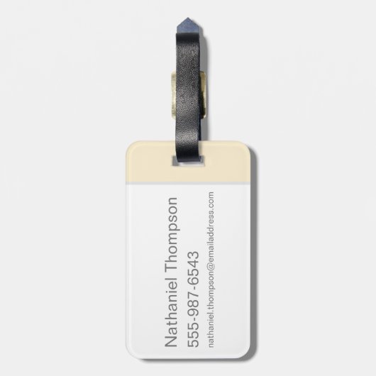 Étiquette À Bagage Harry Potter | Typographie Express Hogwarts (Dos Vertical)