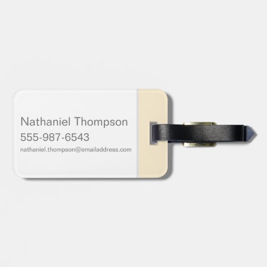 Étiquette À Bagage Harry Potter | Typographie Express Hogwarts (Dos horizontal)