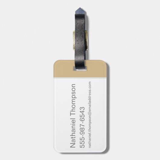 Étiquette À Bagage Harry Potter| Typographie silhouette de HUFFLEPUFF (Dos Vertical)