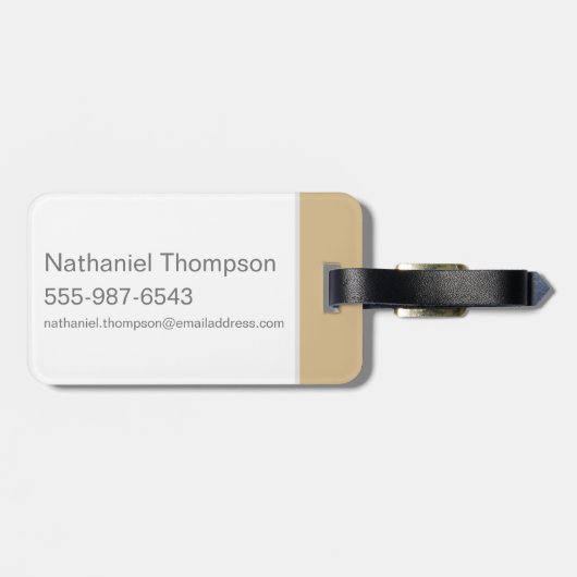 Étiquette À Bagage Harry Potter| Typographie silhouette de HUFFLEPUFF (Dos horizontal)