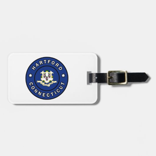 Étiquette À Bagage Hartford Connecticut (Devant horizontal)