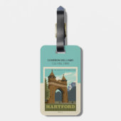 Étiquette À Bagage Hartford, CT (Dos Vertical)