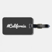 Étiquette À Bagage Hashtag Etat de Californie (Dos horizontal)