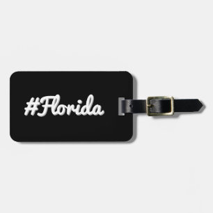 Étiquette À Bagage Hashtag Etat de Floride FL
