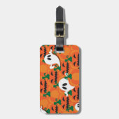 Étiquette À Bagage Haunted Halloween Citrouille Patch Ghosts (Devant Vertical)