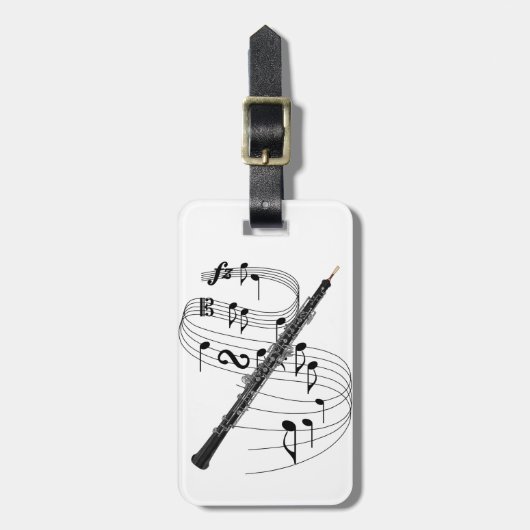 Étiquette À Bagage Hautbois (Devant Vertical)