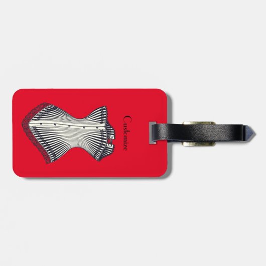 Étiquette À Bagage Haute Couture Corset Thunder_Cove (Dos horizontal)