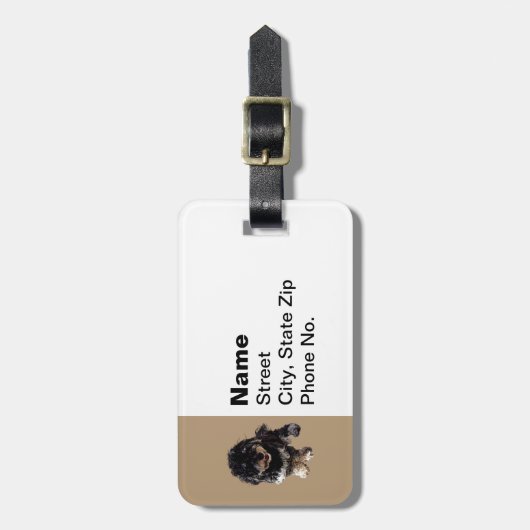 Étiquette À Bagage Havanais (Devant Vertical)