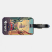 Étiquette À Bagage Havane Cuba (Dos horizontal)