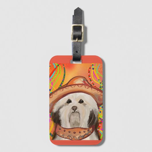 ÉTIQUETTE À BAGAGE HAVANESE (Devant Vertical)