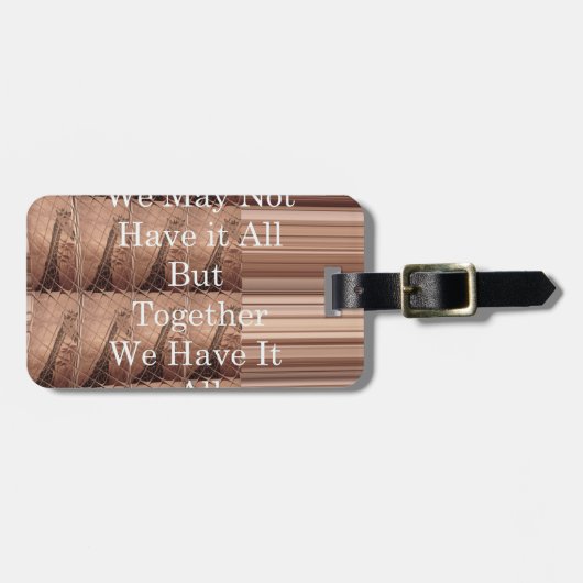 Étiquette À Bagage Have it toutes les girafes Safari Hakuna Matata wo (Devant horizontal)