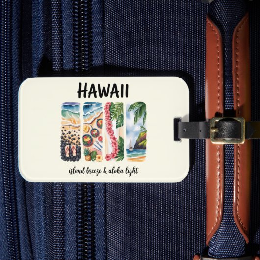 Étiquette À Bagage Hawaii - Island Breeze & Aloha Light (Insitu Rectoal 4)