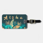 Étiquette À Bagage Hawaiian Aloha Salutation bagage. 4820 Template (Devant horizontal)