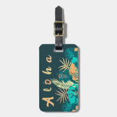 Étiquette À Bagage Hawaiian Aloha Salutation bagage. 4820 Template (Devant Vertical)