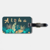 Étiquette À Bagage Hawaiian Aloha Salutation bagage. 4820 Template (Dos horizontal)