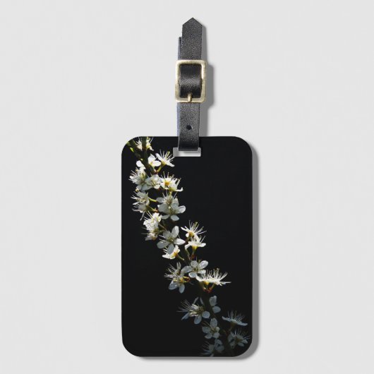 Étiquette À Bagage Hawthorn Flowers bc ltcna (Devant Vertical)