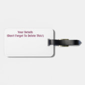 Étiquette À Bagage HEARTS WITH Love (Dos horizontal)