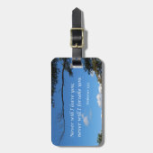 Étiquette À Bagage Hébreux 13:5 Jamais je ne vous quitterai (Devant Vertical)