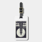 Étiquette À Bagage Heceta Head Phare Oregon Moon (Devant Vertical)