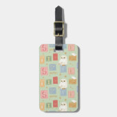 Étiquette À Bagage Hedwig Post Letter Block Pattern (Devant Vertical)