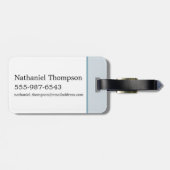 Étiquette À Bagage Hedwigh "magique" typographie graphique (Dos horizontal)