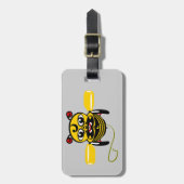Étiquette À Bagage Hei Tiki Bee Toy Kiwiana (Devant Vertical)