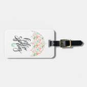 Étiquette À Bagage Hello Spring (Devant horizontal)